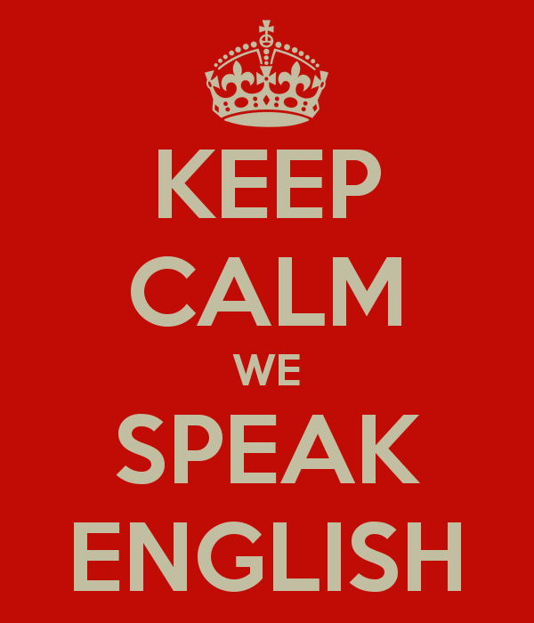 We speak English